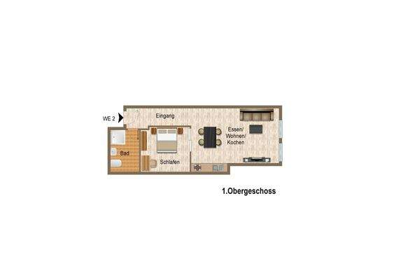 Grundrissskizze WE 2