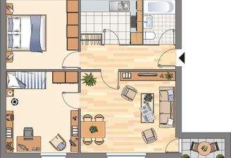 Försterstieg 3-Zi - x.OG re