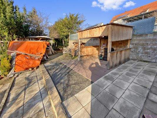 Terrasse mit überdachtem Sitzplatz