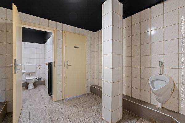 WC-Bereich des Cafés.