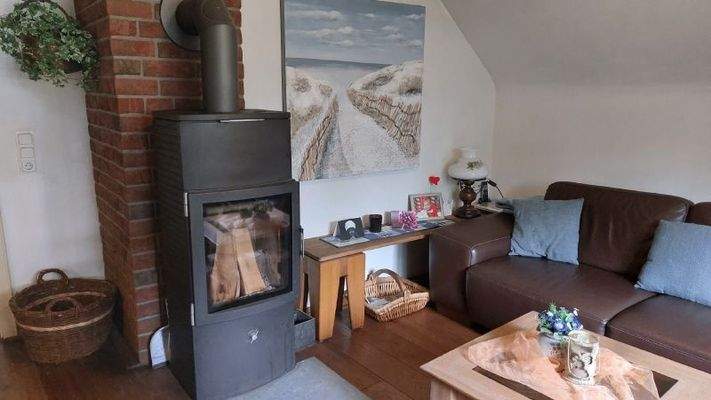 Wohnbereich mit Innenkamin