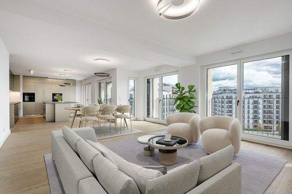 Wohnbereich illustriert