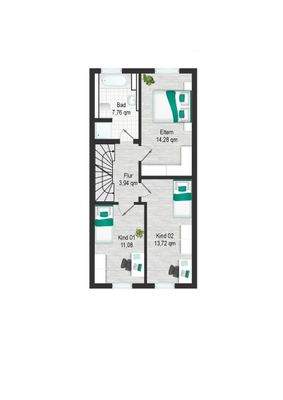 Obergeschoss Grundriss