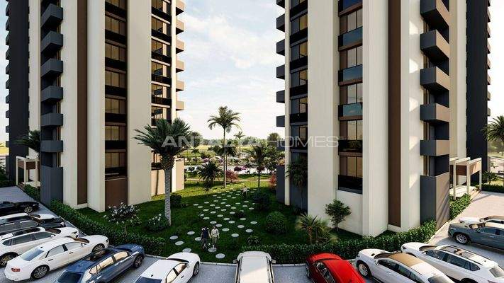 Brand-New Flats with Pool Near the Sea in Tömük Mersin