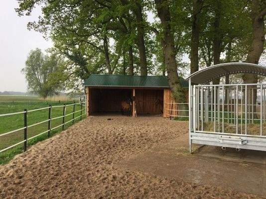 Offenstall am einem Paddock