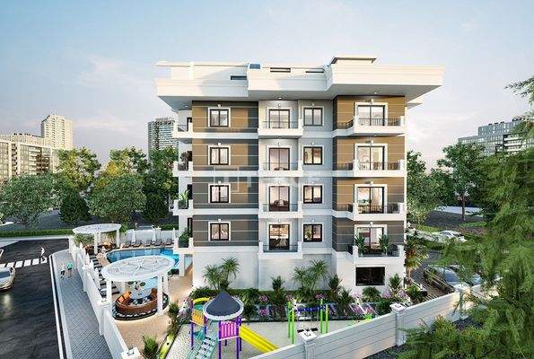 Apartments in a Complex with Pool in a Natural Setting in Alanya