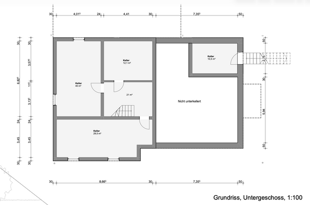 Grundriss Untergeschoss