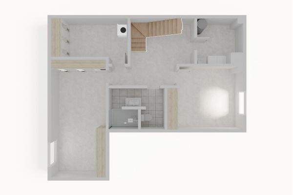 3D Grundriss Kellergeschoss