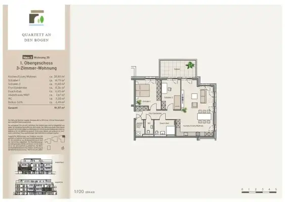 Haus 3 - Wohnung 35 - Kaufpreis 439.900 €