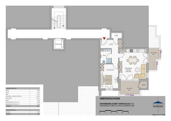 Grundriss - OBERGESCHOSS -