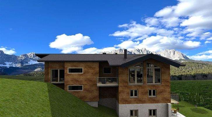 Gebäudeansicht Penthouse Westen