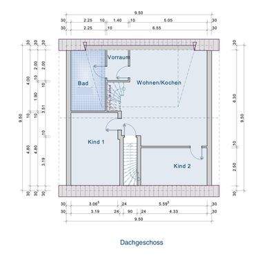 Grundriss - Wohnung II