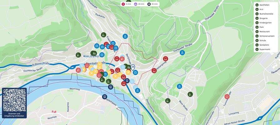 Lageplan-Am Mühleberg 14, 79761 Waldshut-Tiengen, Deutschland-Kartenausschnitte