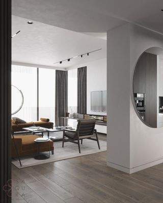 Dnevna soba iz hodnika_Interactive LightMix