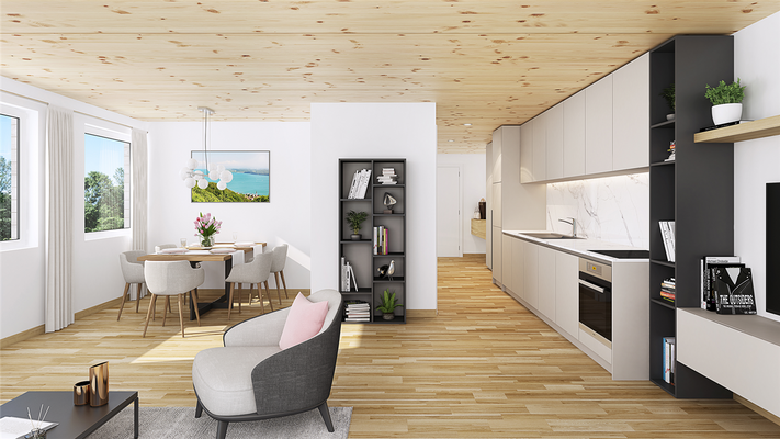 Visualisierung Wohnung EG2 OG2