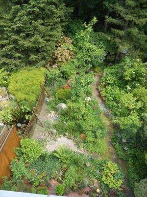 Garten von oben