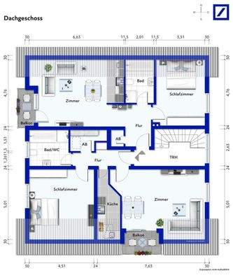 Grundriss Dachgeschoss