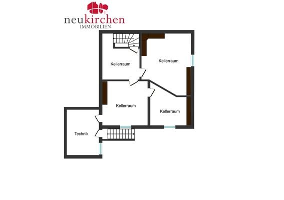 Grundriss Keller - künstlerische unverbindliche Darstellung