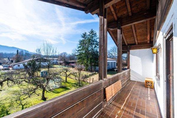 Balkon mit Alpenpanorama