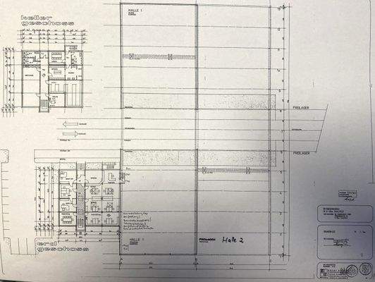 Grundriß Halle 1 & 2