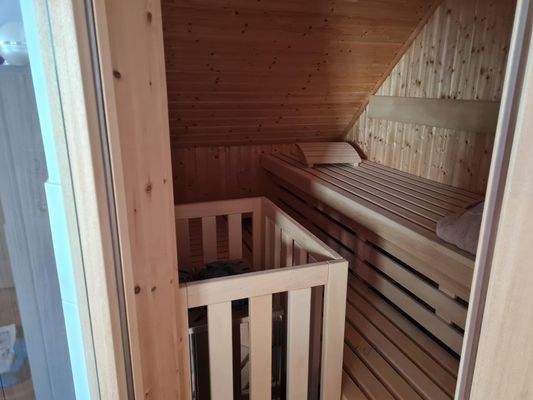 Saunabereich im Badezimmer