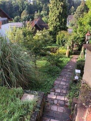 Treppenanlage und Garten