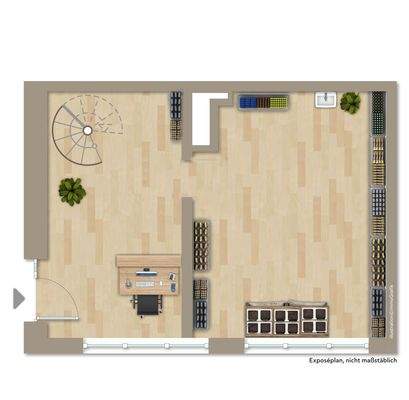 EG Grundriss - Laden oder Büro