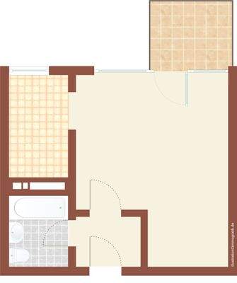 Grundriss unmöbliert für Ihre Planung