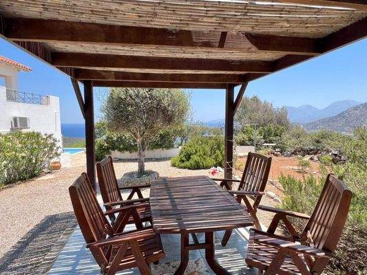 MIT VIDEO! Kreta, Kalo Chorio: Elegante freistehende Villa mit Meerblick zu verkaufen