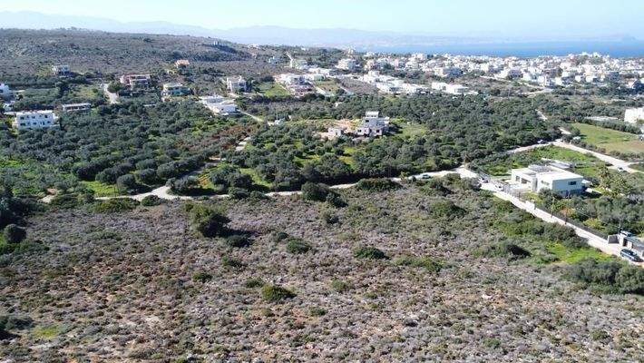Kreta, Agios Onoufrios: Eckgrundstück mit Meerblick zu verkaufen