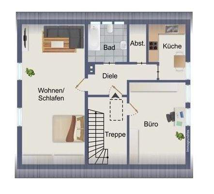 Grundriss Dachgeschoss - 397