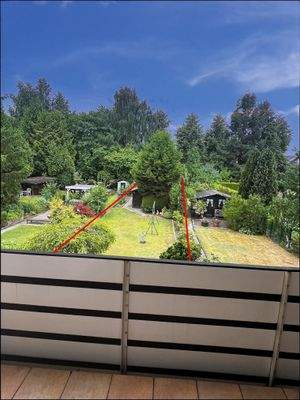 Schöner Blick ins Grüne mit altem Baumbestand