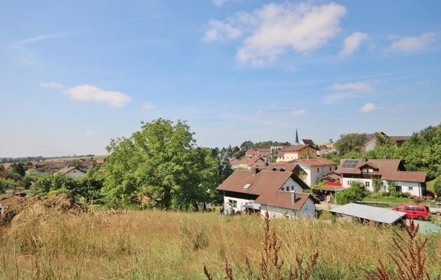 Blick auf das Grundstück