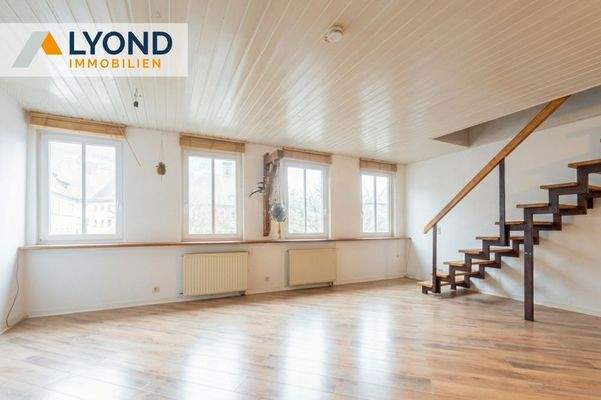  Wohn- und Esszimmer im aktuellen Zustand