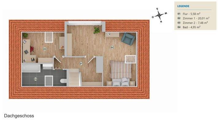 Grundriss Dachgeschoss