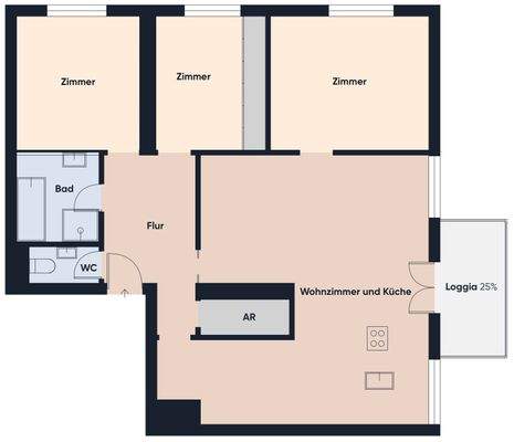 Grundrissplan ohne Maßstab