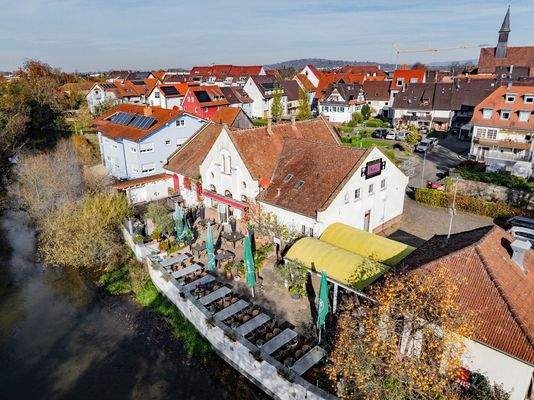Biergarten Außenansicht