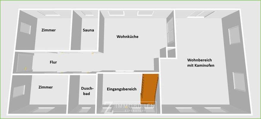 Erdgeschoss - Achtung - KEIN Maßstab, dient nur zur Orientierung