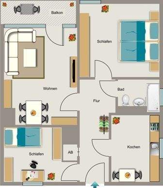 Grundriss beispielhaft