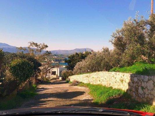 Kreta, Plaka: Grundstück mit Meerblick an seltener Stelle zu verkaufen