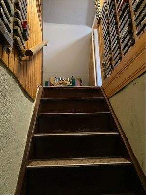 Treppe zum Dachgeschoß