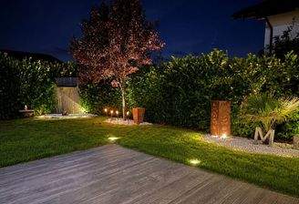 Garten am Abend