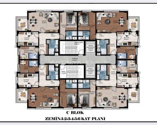 Brand New Apartments in a Complex with Pool in Antalya