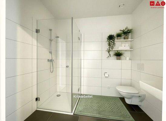 Möblierungsvorschlag Badezimmer KI generiert