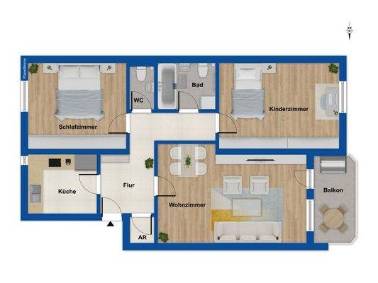 Grundriss 2. Obergeschoss