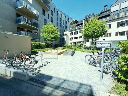 Innenhof-Fahrradplätze