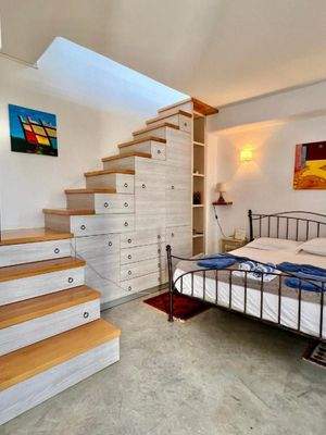 Kreta, Mochlos: Charmantes zweistöckiges Haus am Meer in Mochlos