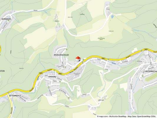 Geolyzer Kartenausschnitt