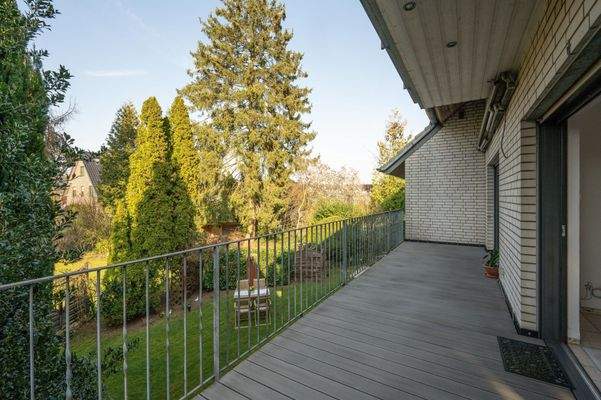 Balkon der Erdgeschosswohnung