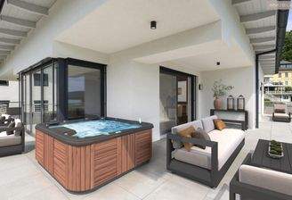 Terrassensicht Staging (ohne Möbel)